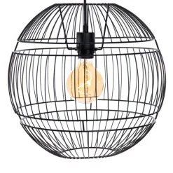 Moderne hanglamp zwart 38 cm - Sphaera