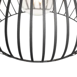 Moderne hanglamp zwart 38 cm - Saffira