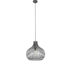 Moderne hanglamp zwart 38 cm - Saffira