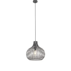 Moderne hanglamp zwart 38 cm - Saffira