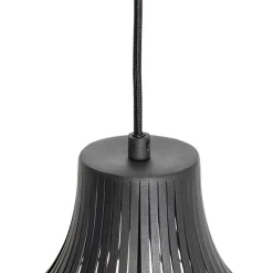 Moderne hanglamp zwart 38 cm - Saffira