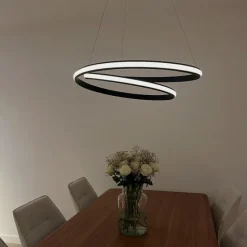 Moderne hanglamp zwart 74 cm incl. LED - Rowan