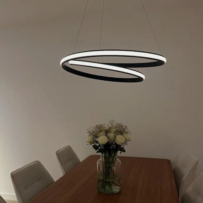 Moderne hanglamp zwart 74 cm incl. LED - Rowan