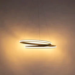 Moderne hanglamp zwart 74 cm incl. LED - Rowan