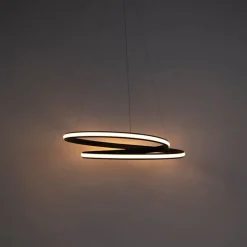 Moderne hanglamp zwart 74 cm incl. LED - Rowan