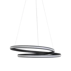 Moderne hanglamp zwart 74 cm incl. LED - Rowan