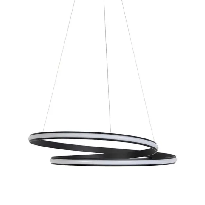 Moderne hanglamp zwart 74 cm incl. LED - Rowan