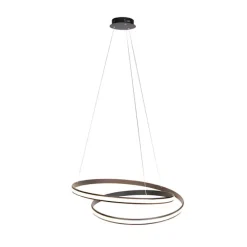 Moderne hanglamp zwart 74 cm incl. LED - Rowan