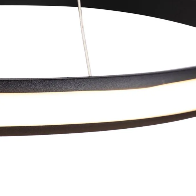 Moderne hanglamp zwart 74 cm incl. LED - Rowan