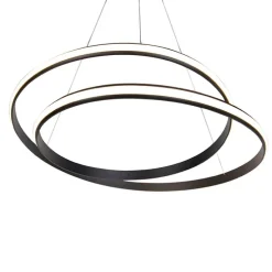 Moderne hanglamp zwart 74 cm incl. LED - Rowan