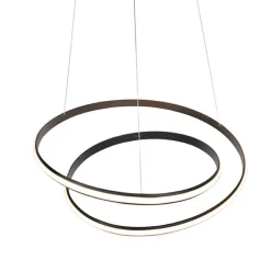 Moderne hanglamp zwart 74 cm incl. LED - Rowan