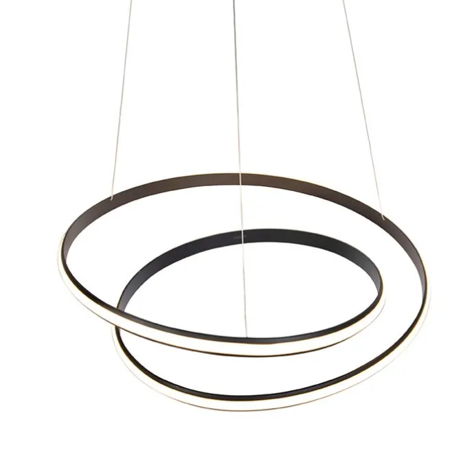 Moderne hanglamp zwart 74 cm incl. LED - Rowan