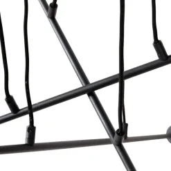 Moderne hanglamp zwart 80 cm 6-lichts - Sydney