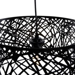 Moderne hanglamp zwart - Ludwig