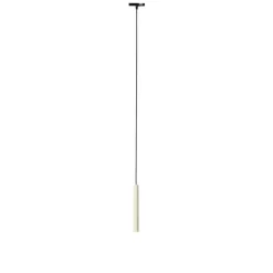 Moderne hanglamp zwart beige voor railsysteem 1-fase- Slimline Keno