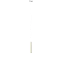 Moderne hanglamp zwart beige voor railsysteem 1-fase- Slimline Keno