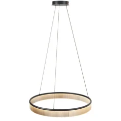 Moderne hanglamp zwart 78cm incl. LED 3-staps dimbaar - Anello Chandelier