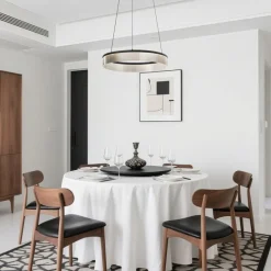 Moderne hanglamp zwart 59cm incl. LED 3-staps dimbaar - Anello Chandelier