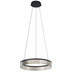 Moderne hanglamp zwart 59cm incl. LED 3-staps dimbaar - Anello Chandelier