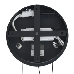 Moderne hanglamp zwart 59cm incl. LED 3-staps dimbaar - Anello Chandelier