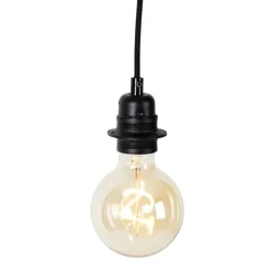 Moderne hanglamp zwart dimbaar - Cava Luxe 1
