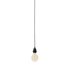 Moderne hanglamp zwart dimbaar - Cava Luxe 1