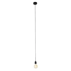 Moderne hanglamp zwart dimbaar - Cava Luxe 1