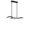 Moderne hanglamp zwart incl. LED 3-staps dimbaar 3-lichts - Vivé