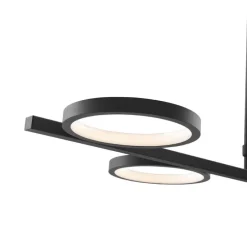 Moderne hanglamp zwart incl. LED 3-staps dimbaar 5-lichts - Vivé