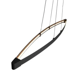 Moderne hanglamp zwart incl. LED 3-staps dimbaar - Dasha