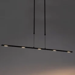 Moderne hanglamp zwart incl LED dimbaar - Bold