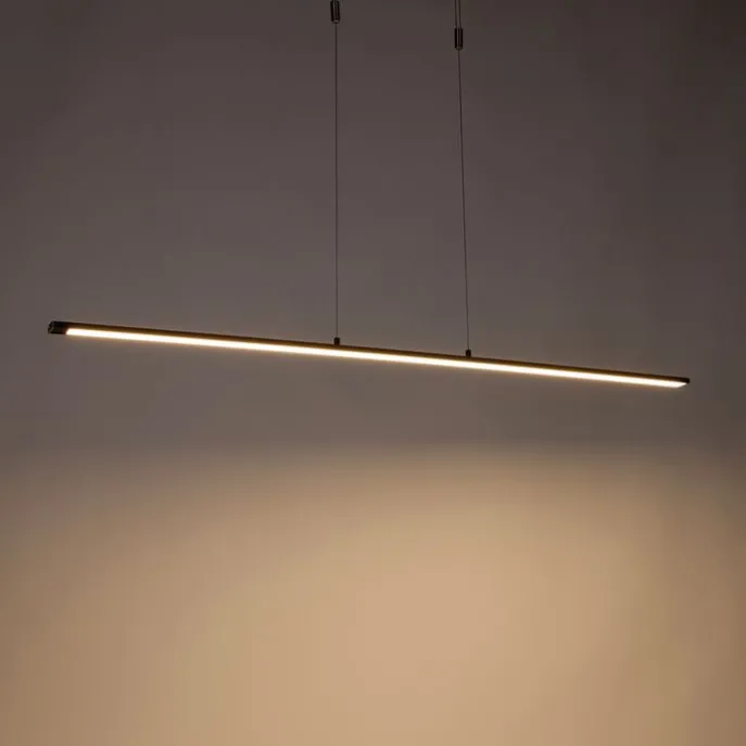 Moderne hanglamp zwart incl. LED 3-staps dimbaar - Benson