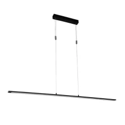 Moderne hanglamp zwart incl. LED 3-staps dimbaar - Benson