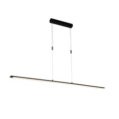 Moderne hanglamp zwart incl. LED 3-staps dimbaar - Benson