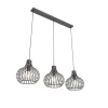 Moderne hanglamp zwart 3-lichts - Saffira