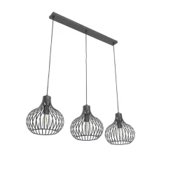 Moderne hanglamp zwart 3-lichts - Saffira