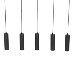 Moderne hanglamp zwart 5-lichts - Jeana