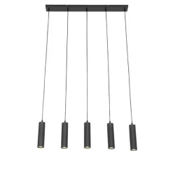 Moderne hanglamp zwart 5-lichts - Jeana