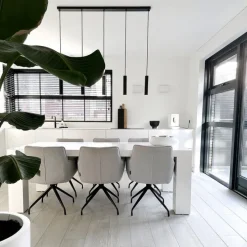 Moderne hanglamp zwart 5-lichts - Jeana