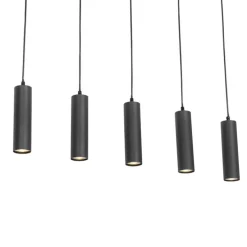 Moderne hanglamp zwart 5-lichts - Jeana