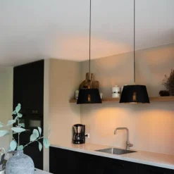 Moderne hanglamp zwart 2-lichts- Lofty