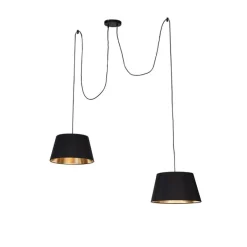 Moderne hanglamp zwart 2-lichts- Lofty