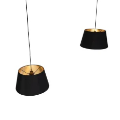 Moderne hanglamp zwart 2-lichts- Lofty