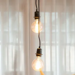 Moderne hanglamp zwart 2-lichts - Cava