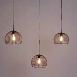 Moderne hanglamp zwart 3-lichts - Koopa