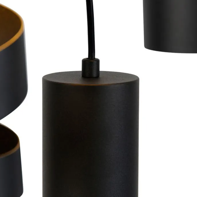 Moderne hanglamp zwart 3-lichts - Stream