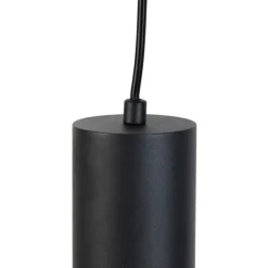 Moderne hanglamp zwart 4-lichts - Stream