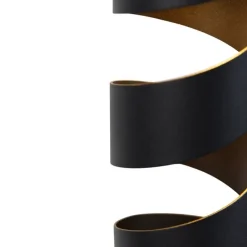 Moderne hanglamp zwart 4-lichts - Stream