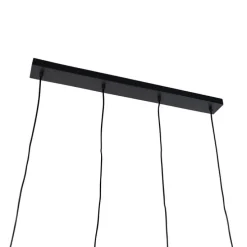 Moderne hanglamp zwart 4-lichts - Stream