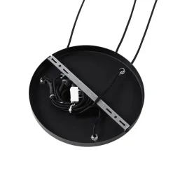 Moderne hanglamp zwart met opaal glas 3-lichts - Drop